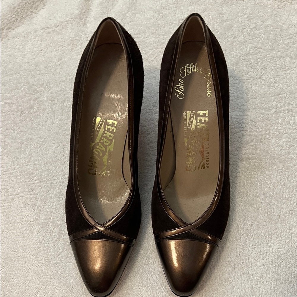 Salvatore Ferragamo Women's Dark Brown Heels